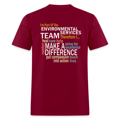 I'm Part of the Environmental Services Team - Unisex Classic T-Shirt - burgundy