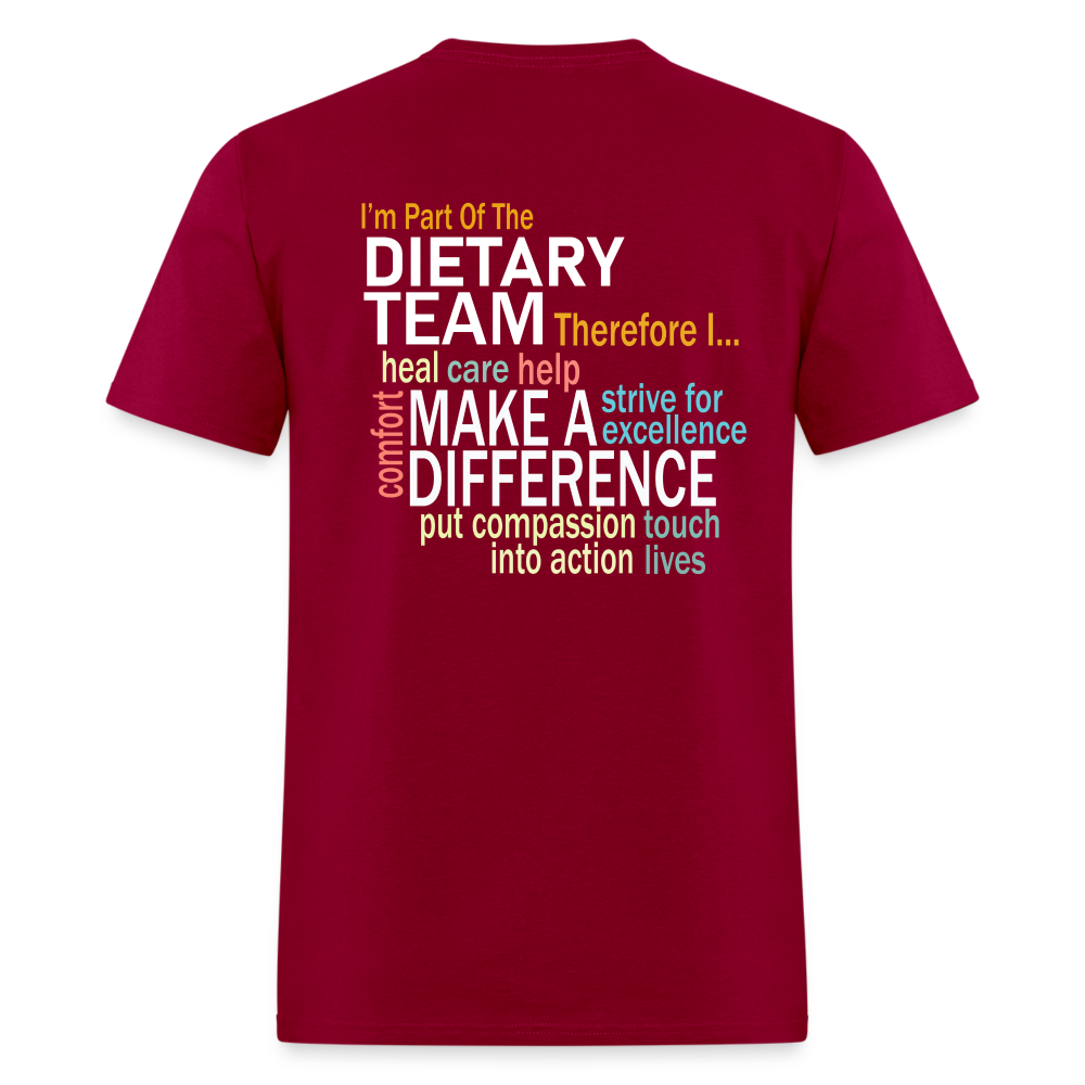 I'm Part of the Dietary Team - Unisex Classic T-Shirt - dark red