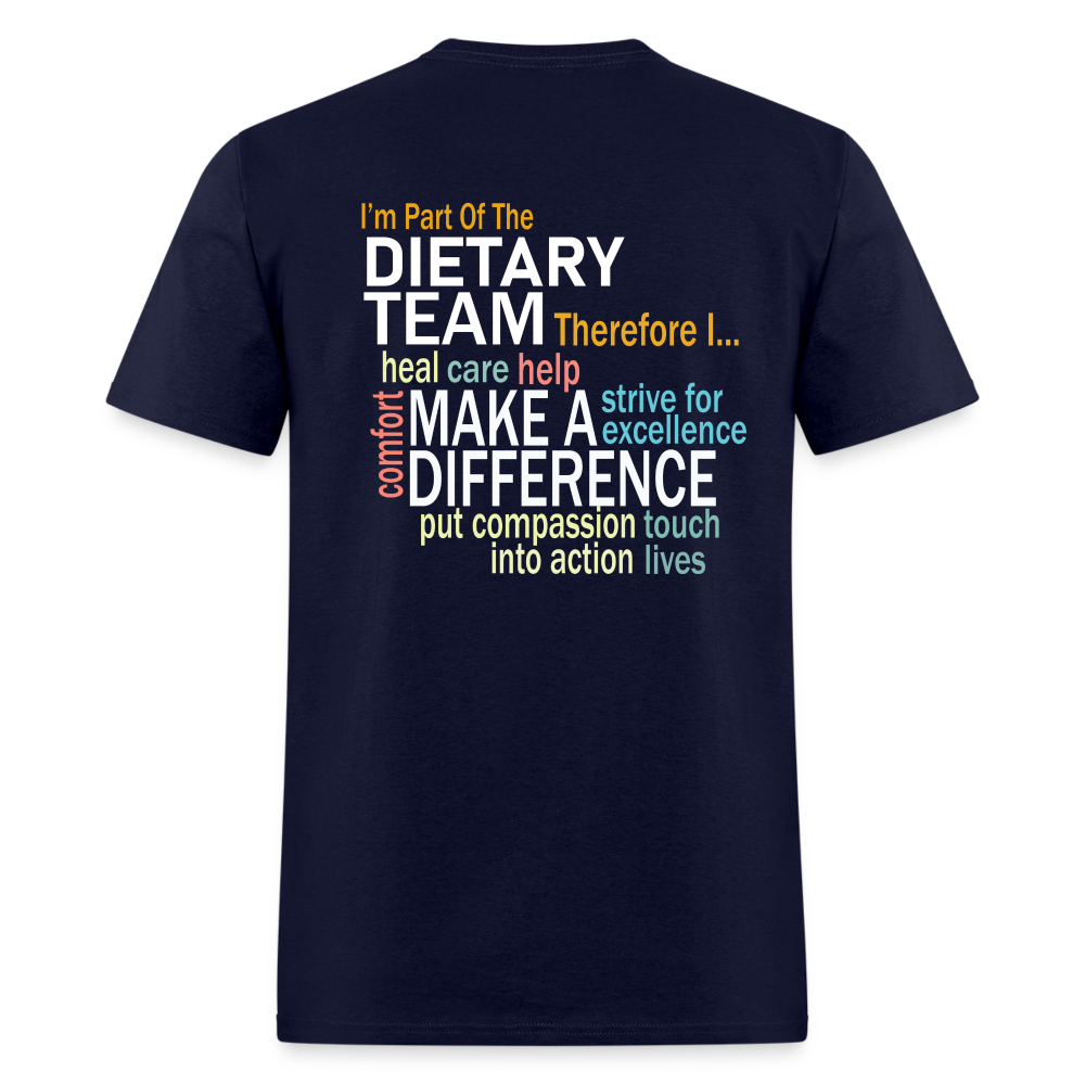 I'm Part of the Dietary Team - Unisex Classic T-Shirt - navy